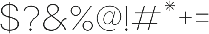 Modern Sans ExtraLight otf (200) Font OTHER CHARS