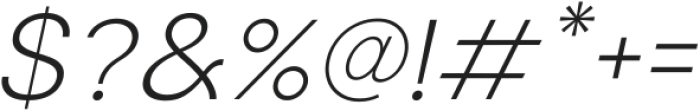 Modern Sans Light Oblique ttf (300) Font OTHER CHARS