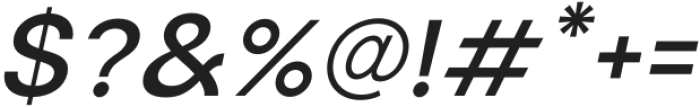 Modern Sans Medium Oblique otf (500) Font OTHER CHARS