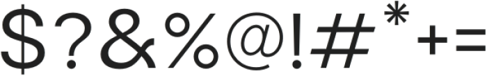 Modern Sans Regular otf (400) Font OTHER CHARS