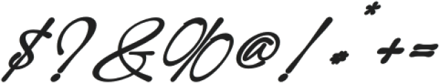 Modern Signature Bold Italic otf (700) Font OTHER CHARS