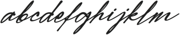 Modern Signature Bold Italic otf (700) Font LOWERCASE