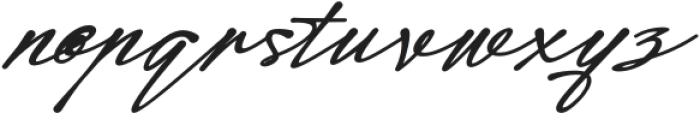 Modern Signature Bold Italic otf (700) Font LOWERCASE