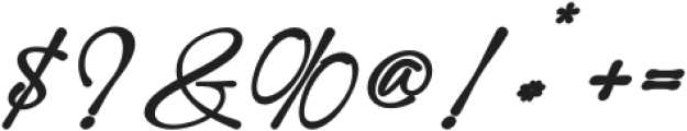 Modern Signature Bold otf (700) Font OTHER CHARS