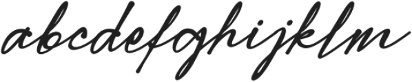 Modern Signature Bold otf (700) Font LOWERCASE