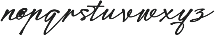 Modern Signature Bold otf (700) Font LOWERCASE