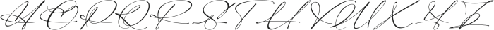 Modern Signature Italic otf (400) Font UPPERCASE