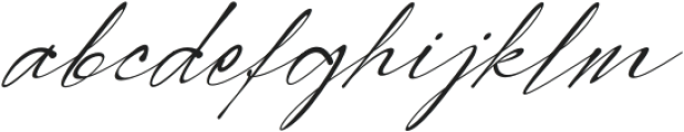 Modern Signature Italic otf (400) Font LOWERCASE