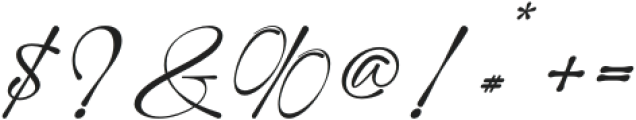 Modern Signature otf (400) Font OTHER CHARS