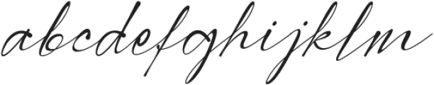 Modern Signature otf (400) Font LOWERCASE