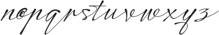 Modern Signature otf (400) Font LOWERCASE