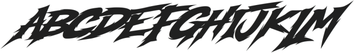 Modern Thrash Slant otf (400) Font UPPERCASE