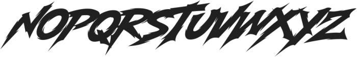 Modern Thrash Slant otf (400) Font LOWERCASE