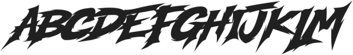 Modern Thrash otf (400) Font UPPERCASE