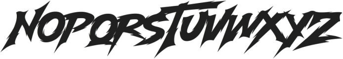 Modern Thrash otf (400) Font UPPERCASE