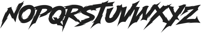 Modern Thrash otf (400) Font LOWERCASE