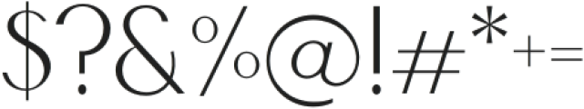 Modern Tropical Sans Regular otf (400) Font OTHER CHARS