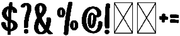 Modern Whimsical Regular otf (400) Font OTHER CHARS