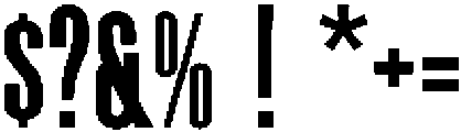 Modern otf (400) Font OTHER CHARS