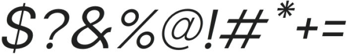 ModernSans-RegularOblique otf (400) Font OTHER CHARS