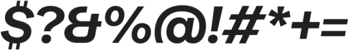 Moderna Grotesque Bold It otf (700) Font OTHER CHARS