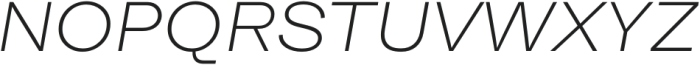 Moderna Grotesque ExtraLight It otf (200) Font UPPERCASE