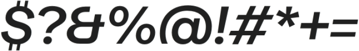 Moderna Grotesque SemiBold It otf (600) Font OTHER CHARS