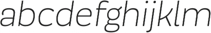 Modernica Light Italic otf (300) Font LOWERCASE