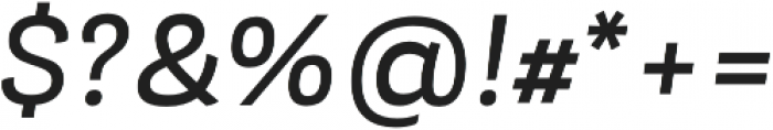 Modernica Medium Italic otf (500) Font OTHER CHARS