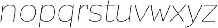 Modernica Std Thin Italic otf (100) Font LOWERCASE