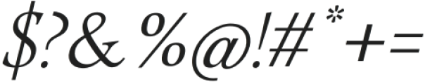 Modest Extra Light Italic otf (200) Font OTHER CHARS