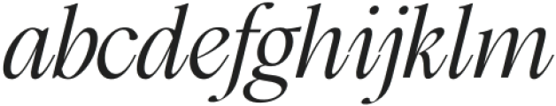 Modest Extra Light Italic otf (200) Font LOWERCASE