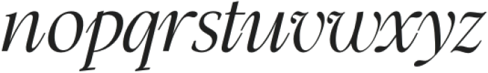 Modest Extra Light Italic otf (200) Font LOWERCASE