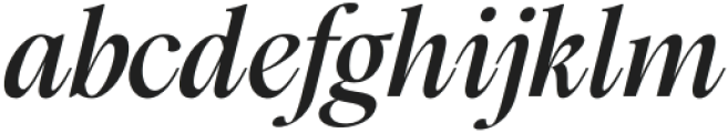 Modest-Italic otf (400) Font LOWERCASE