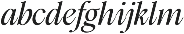 Modest Light Italic otf (300) Font LOWERCASE