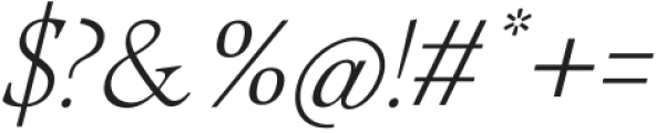 Modest Thin Italic otf (100) Font OTHER CHARS