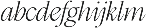 Modest Thin Italic otf (100) Font LOWERCASE