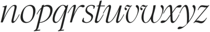 Modest Thin Italic otf (100) Font LOWERCASE