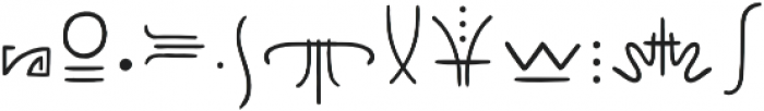 Modesto Font Symbol otf (400) Font LOWERCASE