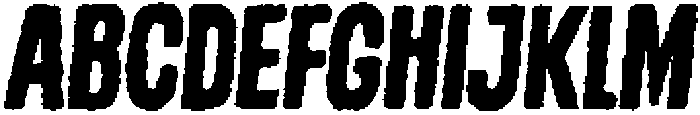 Modeva Angular Italic otf (400) Font UPPERCASE