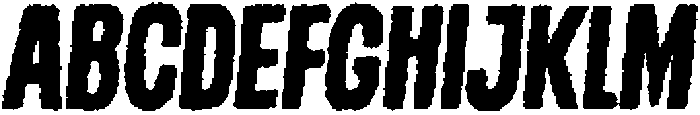 Modeva Eroded Italic otf (400) Font UPPERCASE