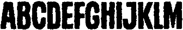 Modeva Eroded otf (400) Font UPPERCASE