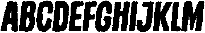 Modeva Rough Italic otf (400) Font UPPERCASE