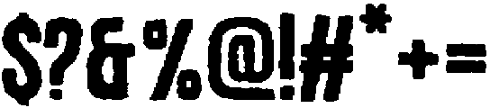 Modeva Rough otf (400) Font OTHER CHARS