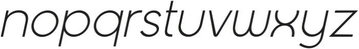 Modista Pro Thin Italic otf (100) Font LOWERCASE