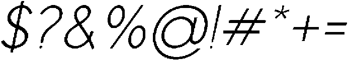 Modista Pro Variable Italic ttf (400) Font OTHER CHARS
