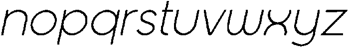 Modista Pro Variable Italic ttf (400) Font LOWERCASE