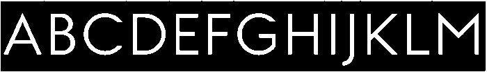 Modular Sans Roman 0 otf (400) Font UPPERCASE