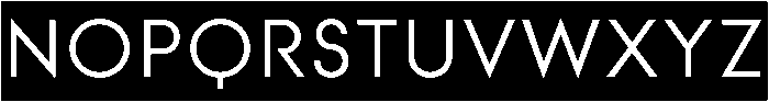 Modular Sans Roman 0 otf (400) Font UPPERCASE