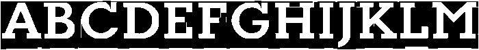 Modular Slab Bold 0 otf (700) Font UPPERCASE